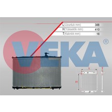 VEKA-16-2150B - Su Radyatoru Brazıng Hyundaı Santa Fe Iı (Cm) 2.2 Crdı  A-T AC+/-2006-2012