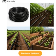 16 mm 200 M 25 cm Delik Aralıklı Damla Sulama Hortumu Tekli