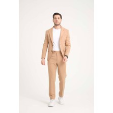 Erkek Takım Elbise Slim Fit En Boy Likra