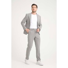 Erkek Takım Elbise Slim Fit En Boy Likra