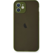 iPhone 12 Mini Kılıf Montreal Silikon Kapak - Açık Yeşil