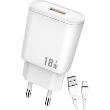 iPhone 7 - 8 - 7 Plus - 8 Plus Şarj Aleti Lightning Set 18W SY-18WL