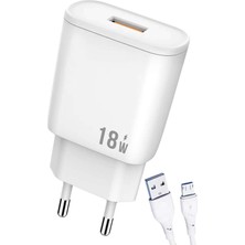 Asus Zenfone 2 3 4 5 6 Go Zenpad 8.0 Şarj Aleti Micro USB Set 18W SY-18WM