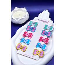 10'lu Renkli Kelebek Tasarım Kız Çocuk Pens Toka Seti - Sevimli Kelebekli Bebek Saç Tokası