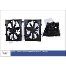 KALE-353775 - Fan Motoru Nıssan Qashqaı Iı - Renault Kadjar 1.2 13=> (238W 12V) Davlumbazlı