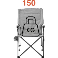 Terracy Home & Garden 3 Kademe Yatabilir Sırtlı, Katlanabilen, Sünger Takviyeli 150 kg Kapasiteli Lüks Kamp Sandalyesi