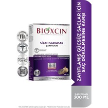 Bioxcin Siyah Sarımsak Şampuanı 300 ml Dökülme Karşıtı Parabensiz Özellikleriyle Güçsüz Saçlar İçin