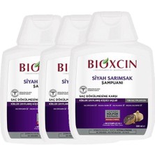 Bioxcin 3 X 300 ml Siyah Sarımsaklı Şampuan Tüm Saçlar İçin Dökülme Karşıtı Parabensiz Formül