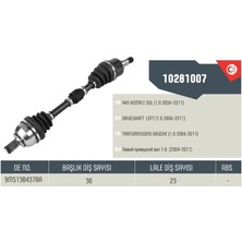 ANKA10281007 - Aks Komple Sol Ford Focus Iı 1.4i-1.6i-1.6 Tı-Vct (04-11)-Cmax 1.6 I (07-11)