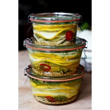 Beyaz Saklama Kavanoz Seti, 3 Parça, 370 ml ve 200 Ml, Şık ve Kullanışlı Ürün