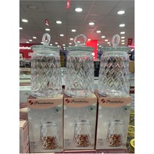 3’lü Beyaz Cam Kavanoz Seti, Şık ve Kullanışlı Saklama Çözümleri