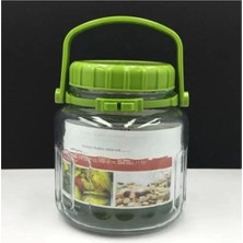 Şeffaf Cam Kavanoz, Kapaklı, 2 Lt, Dayanıklı ve Pratik Saklama Çözümü