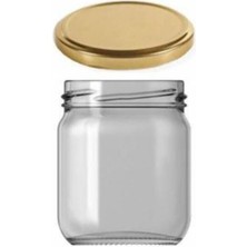 Turuncu 210 cc Cam Kavanoz Seti, Kapaklı, 28 Adet, Şık ve Kullanışlı.