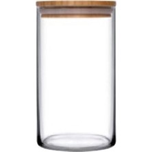 Turuncu Kapaklı 1480 cc Ahşap Kavanoz, Şık ve Dayanıklı Saklama Çözümü