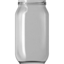 20'li Cam Kavanoz Seti, Kapaklı, 1000 Ml, Beyaz, Pratik ve Şık Saklama Çözümü