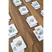 Ahşap Sevimli Hayvanlar Eşleştirme Oyunu Okul Öncesi Eğitim Materyali