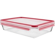 Şeffaf Cam Saklama Kabı, 3'lü Set, Güvenli ve Dayanıklı Tasarım