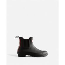 Hunter Originals Chelsea Tri Colour Logo Kadın Siyah Kısa Bot Kadın Siyah Kısa Bot Wfs2354rma-Blk
