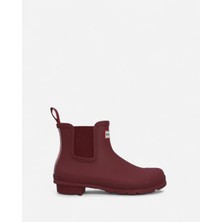 Hunter Originals Chelsea Tri Colour Logo Kadın Bordo Kısa Bot  Wfs2354rma-Me