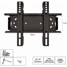 32" Tv Askı Aparatı Siyah, Güçlü ve Pratik Montaj Çözümü