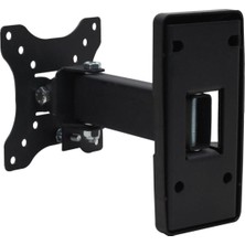 19-28'' Tek Kollu Hareketli Tv Askı Aparatı, Siyah, Güçlü ve Pratik Kullanım