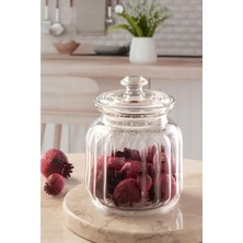 Beyaz 900 cc Cam Kavanoz - Şık ve Dayanıklı Saklama Çözümü