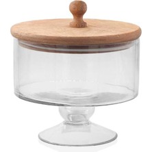 Turuncu Ayaklı Kurabiye Kavanozu, 18X17X17 Cm, Şık ve Kullanışlı Mutfak Aksesuarı