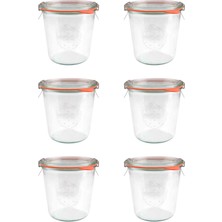 Cam Saklama Kabı, 580 Ml, 6'lı Set, Şık ve Kullanışlı Mutfak Gereci