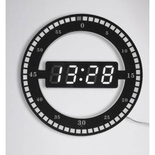 3D LED Dijital Elektronik Modern Duvar ve Masa Saati