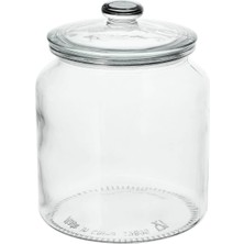 Şeffaf 1,9 Litre Vakumlu Cam Kapaklı Kavanoz, Pratik Saklama Için Mükemmel