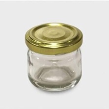 Turuncu 40 cc Cam Kavanoz ve Mama Şişesi, 50 Adet Set