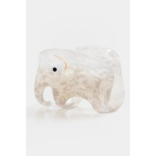 Fil Figürlü Kemik Mandal Toka