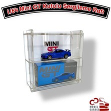 Renkli 1/64 Ölçek Mini Gt Sergileme Standı Pleksi Kapaklı Hobi Rafı