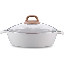 A2982 Gusto Seramik Kısa Tencere 26X7 cm
