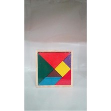 7 Parça Renkli Tangram Orta Boy Çocuk Oyunu