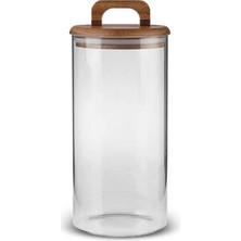 Beyaz Cam Kavanoz Saklama Kabı, Pratik ve Şık Mutfak Gereçleri