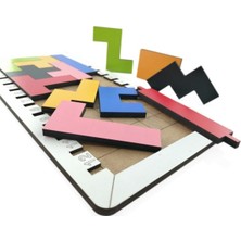 Kahverengi Tetris Oyun Seti, Eğlenceli ve Zeka Geliştirici Tasarım