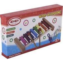 Turuncu Ahşap Ksilofon Kutusu, Eğlenceli ve Renkli Müzik Aleti