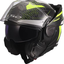 Ls2 Advant 2 Astral Neon Sarı Çene Açılır Motosiklet Kaskı