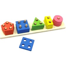 Renkli Geometrik Beşli Bultak, Eğlenceli ve Öğretici Çocuk Oyunu