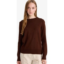 DeFacto Regular Fit Bisiklet Yaka Triko Kazak F4084AX25WN