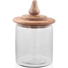 Turuncu Kapaklı Saklama Kavanozu 21X12X12 Cm, Pratik ve Şık Depolama Çözümü