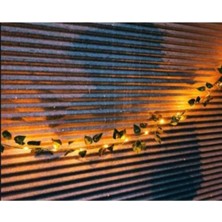 Sarı Çizgili Yapay Sarmaşık 480 Cm, 5 M Peri LED Gün Işığı Dekorasyon