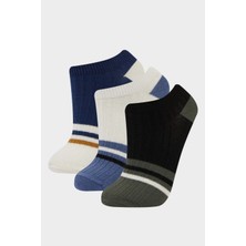 DeFacto Erkek Çocuk 3'lü Pamuklu Patik Çorap F4701A8NS