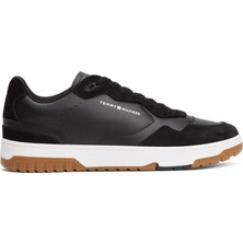 Tommy Hilfiger Siyah Erkek Sneaker Th Basket Better Mıx Lth
