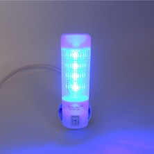 Enerji Tasarruflu Çok Renkli Uzun LED Gece Lambası 2'li Mavi