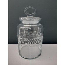 Turuncu 17X12 cm Şeffaf Kavanoz, Şık ve Kullanışlı Ev ve Mutfak Saklama Ürünü