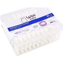 Nessiworld  Wee Baby Yumuşak Kulak Temizleme Çubuğu Emniyetli (60ADET) 894