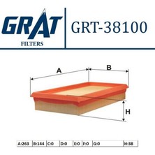 GRAT-38100 - Hava Fıltresı - (Kıa: Rıo 00>05 "1.3-1.5" )