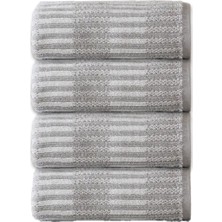 Özdilek Striscai 50X90 cm El-Yüz Havlusu 4'lü Gri